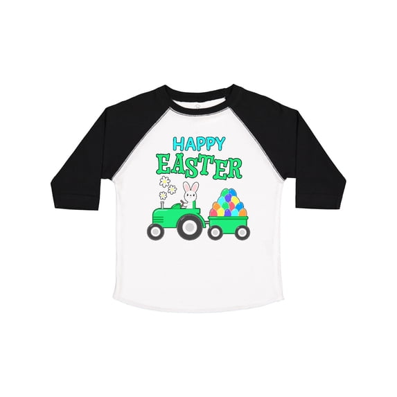 Inktastic Happy Easter Bunny and Tractor Boys or Girls Toddler T-Shirt