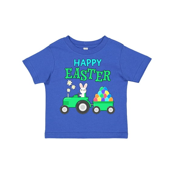 Inktastic Happy Easter Bunny and Tractor Boys or Girls Toddler T-Shirt