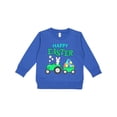 thumbnail image 1 of Inktastic Happy Easter Bunny and Tractor Toddler Sweatshirt, 1 of 4