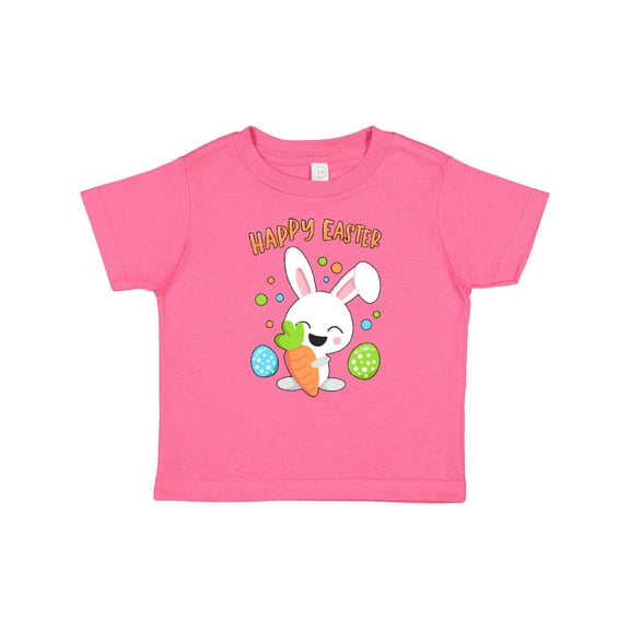 Inktastic Happy Easter Bunny with Eggs and Carrot Boys or Girls Baby T-Shirt