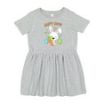 thumbnail image 1 of Inktastic Happy Easter Bunny with Eggs and Carrot Girls Toddler Dress, 1 of 5