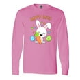 thumbnail image 1 of Inktastic Happy Easter Bunny with Eggs and Carrot Long Sleeve T-Shirt, 1 of 5