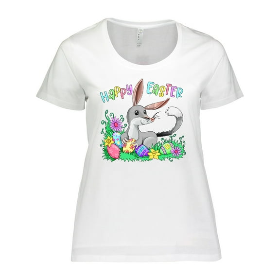 Inktastic Happy Easter Cute Easter Bilby Women's Plus Size T-Shirt