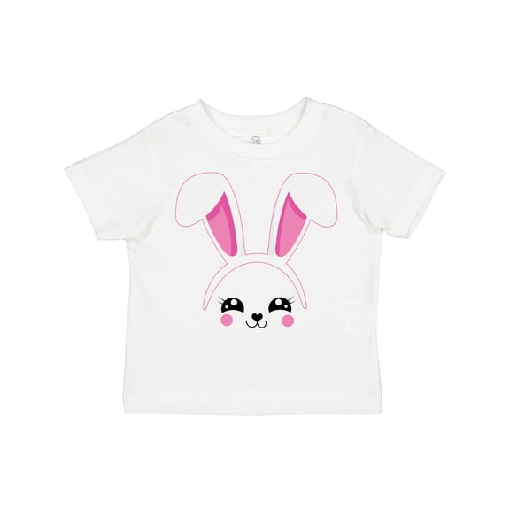 Inktastic Happy Easter Cute Pink Bunny Face Boys or Girls Toddler T-Shirt