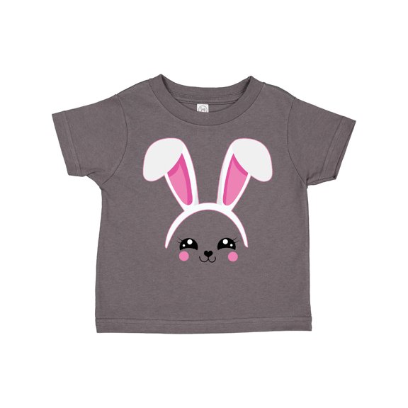 Inktastic Happy Easter Cute Pink Bunny Face Boys or Girls Toddler T-Shirt