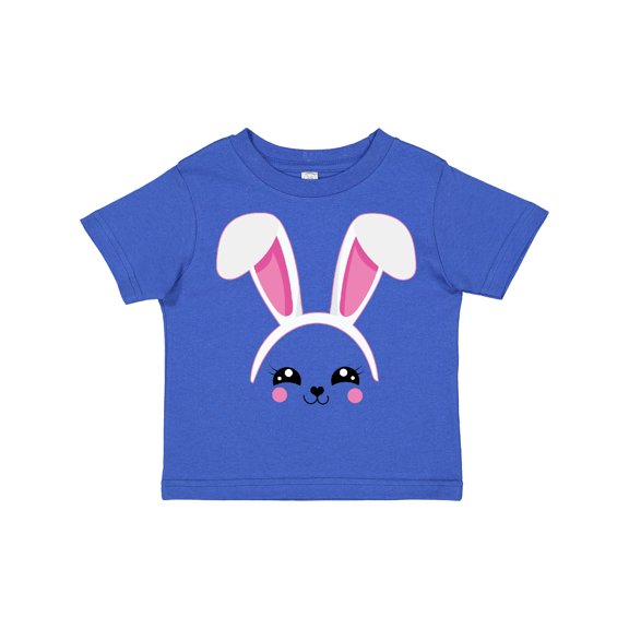Inktastic Happy Easter Cute Pink Bunny Face Boys or Girls Toddler T-Shirt