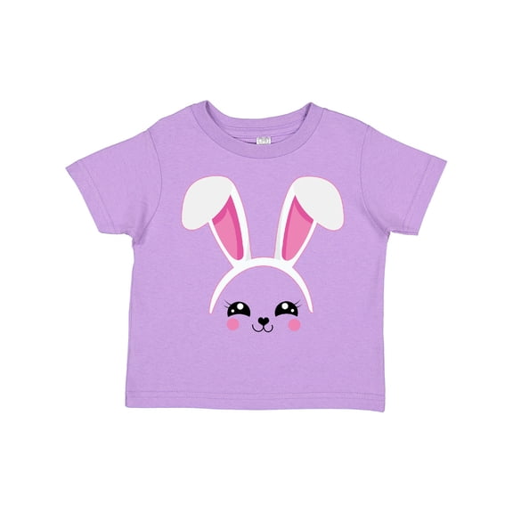 Inktastic Happy Easter Cute Pink Bunny Face Boys or Girls Toddler T-Shirt