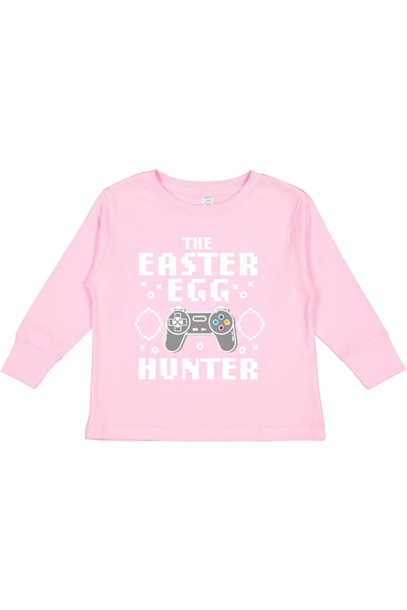 Happy Easter The Easter Egg Hunter Gamer Boys or Girls Long Sleeve Toddler T-Shirt