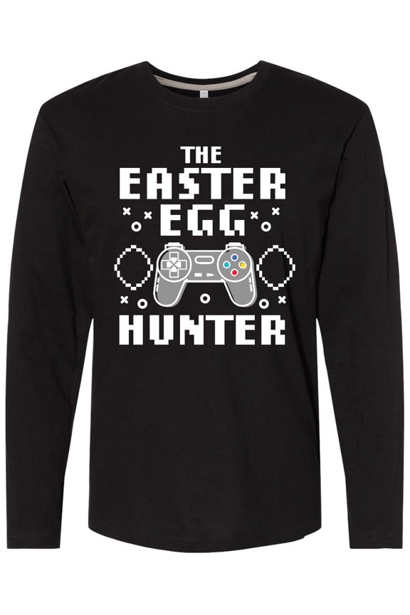Happy Easter The Easter Egg Hunter Gamer Long Sleeve T-Shirt
