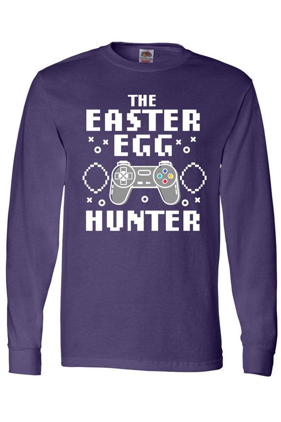 Happy Easter The Easter Egg Hunter Gamer Long Sleeve T-Shirt