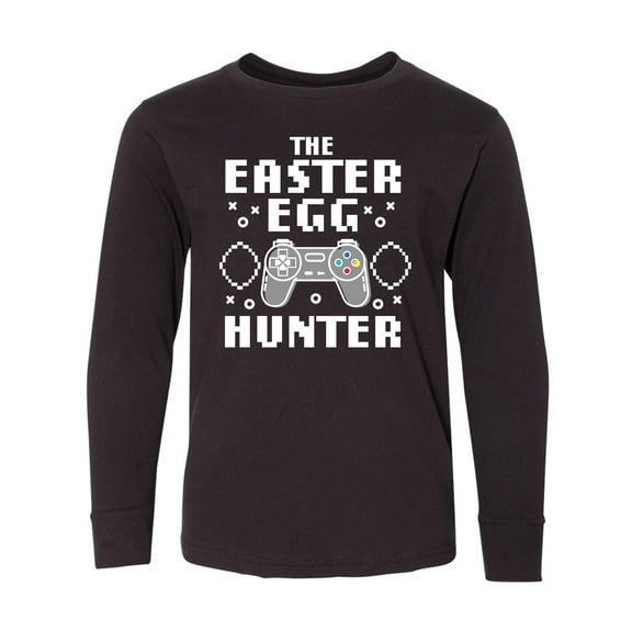 Inktastic Happy Easter The Easter Egg Hunter Gamer Long Sleeve Youth T-Shirt