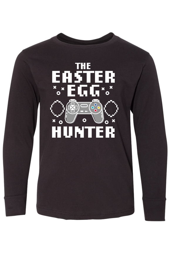 Happy Easter The Easter Egg Hunter Gamer Long Sleeve Youth T-Shirt