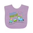 thumbnail image 1 of Inktastic Happy Easter Train Boys or Girls Baby Bib, 1 of 4