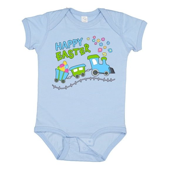 Inktastic Happy Easter Train Boys or Girls Baby Bodysuit