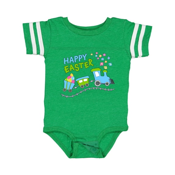 Inktastic Happy Easter Train Boys or Girls Baby Bodysuit