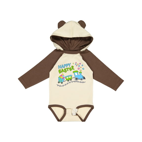 Inktastic Happy Easter Train Boys or Girls Long Sleeve Baby Bodysuit
