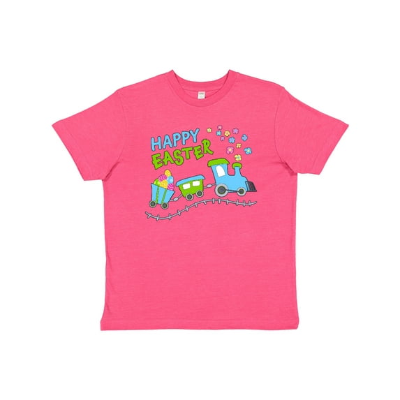 Inktastic Happy Easter Train Youth T-Shirt