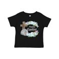 thumbnail image 1 of Inktastic Happy Easter with Cross and Flowers Boys or Girls Toddler T-Shirt, 1 of 5