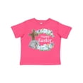 thumbnail image 1 of Inktastic Happy Easter with Cross and Flowers Boys or Girls Toddler T-Shirt, 1 of 5