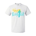 thumbnail image 1 of Inktastic Happy Easter with Cross in Teal Plaid T-Shirt, 1 of 5