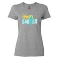 thumbnail image 1 of Inktastic Happy Easter with Cross in Teal Plaid Women's T-Shirt, 1 of 5