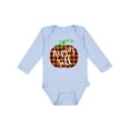 thumbnail image 1 of Inktastic Happy Fall Plaid Pumpkin Boys or Girls Long Sleeve Baby Bodysuit, 1 of 5
