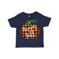 thumbnail image 1 of Inktastic Happy Fall Plaid Pumpkin Boys or Girls Toddler T-Shirt, 1 of 5