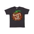 thumbnail image 1 of Inktastic Happy Fall Plaid Pumpkin T-Shirt, 1 of 5