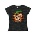 thumbnail image 1 of Inktastic Happy Fall Plaid Pumpkin Women's T-Shirt, 1 of 5