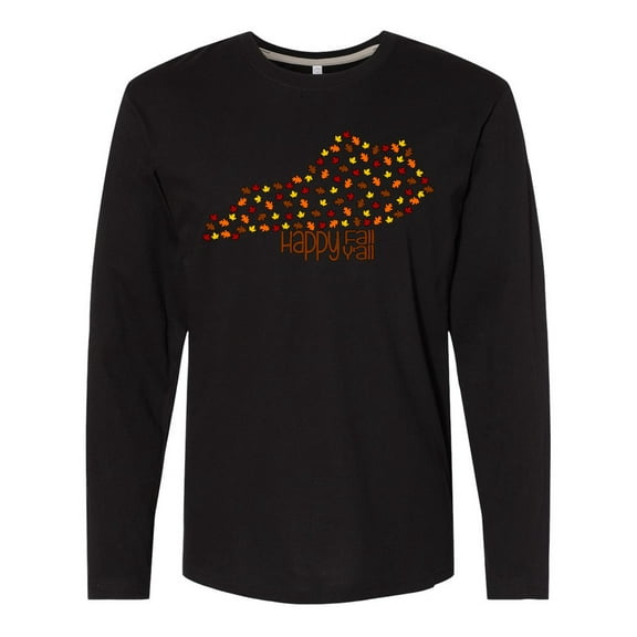 Inktastic Happy Fall Y'all Kentucky Long Sleeve T-Shirt