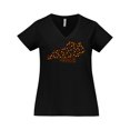 thumbnail image 1 of Inktastic Happy Fall Y'all Kentucky Women's Plus Size V-Neck T-Shirt, 1 of 5