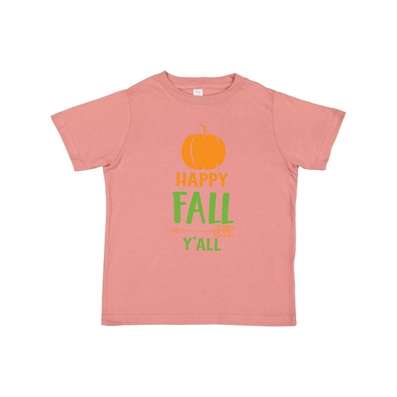 Inktastic Happy Fall Y'all, Pumpkin, Arrow, Fall, Autumn Boys or Girls Toddler T-Shirt
