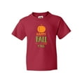 thumbnail image 1 of Inktastic Happy Fall Y'all, Pumpkin, Arrow, Fall, Autumn Youth T-Shirt, 1 of 5