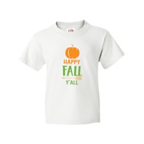 Inktastic Happy Fall Y'all, Pumpkin, Arrow, Fall, Autumn Youth T-Shirt