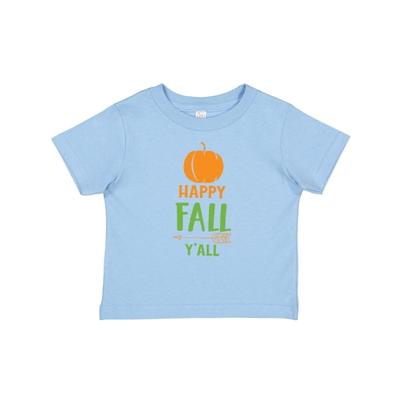 Inktastic Happy Fall Y'all, Pumpkin, Arrow - Orange Green Boys or Girls Baby T-Shirt