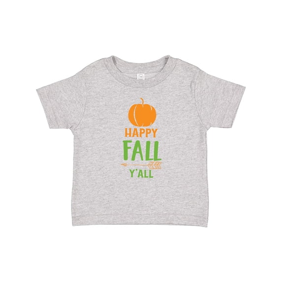 Inktastic Happy Fall Y'all, Pumpkin, Arrow - Orange Green Boys or Girls Baby T-Shirt