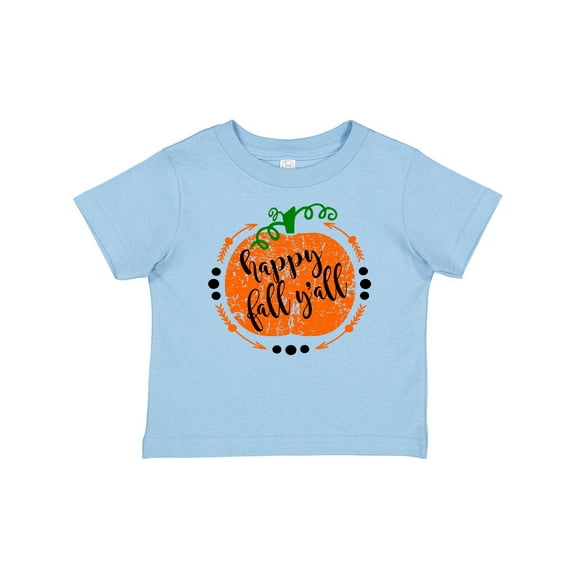 Inktastic Happy Fall Y'all Pumpkin Boys or Girls Baby T-Shirt