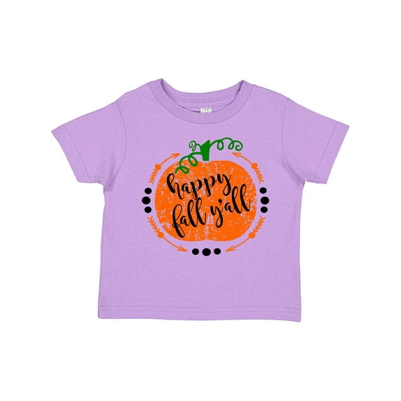 Inktastic Happy Fall Y'all Pumpkin Boys or Girls Toddler T-Shirt