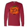 thumbnail image 1 of Inktastic Happy Fall Y'all Pumpkin Long Sleeve T-Shirt, 1 of 5