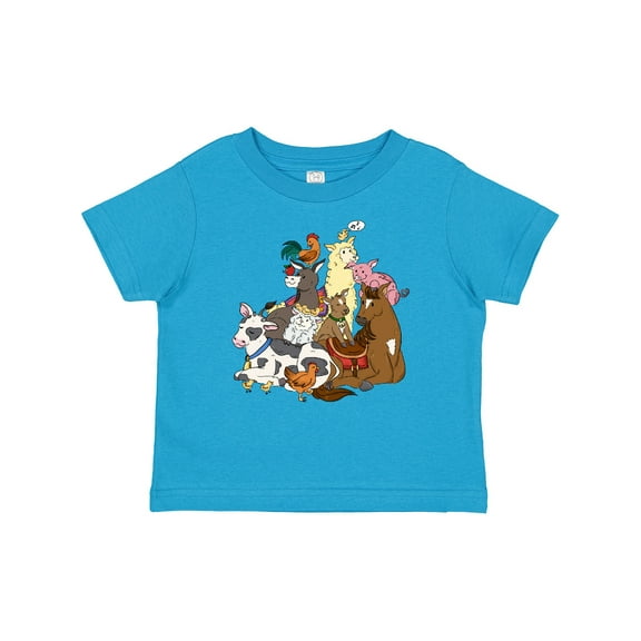 Inktastic Happy Farm Animals Boys or Girls Baby T-Shirt