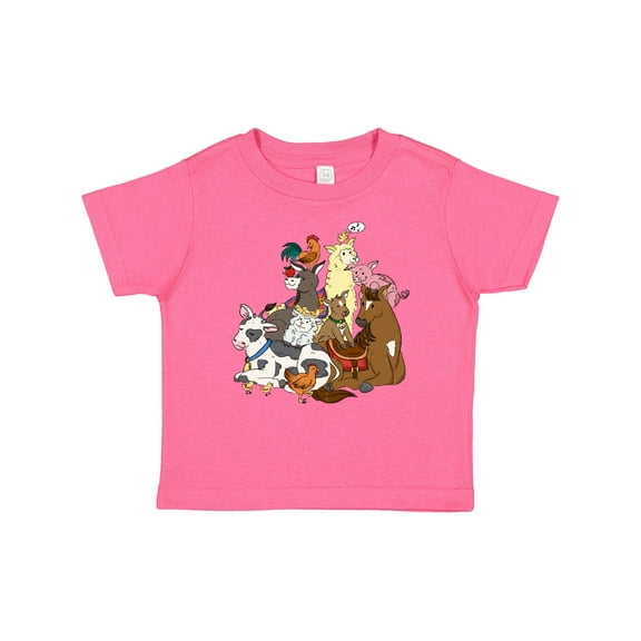 Inktastic Happy Farm Animals Boys or Girls Baby T-Shirt