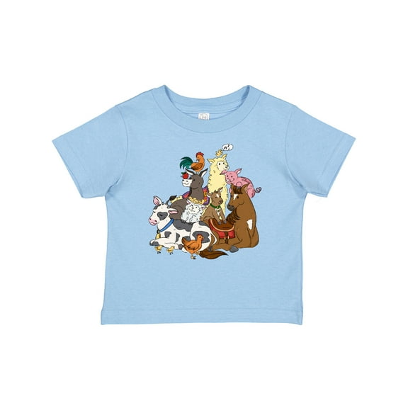 Inktastic Happy Farm Animals Boys or Girls Baby T-Shirt