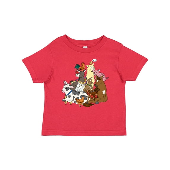 Inktastic Happy Farm Animals Boys or Girls Baby T-Shirt