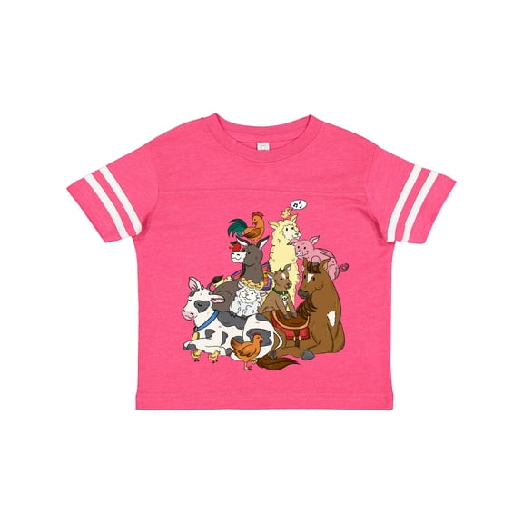 Inktastic Happy Farm Animals Boys or Girls Toddler T-Shirt