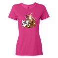 thumbnail image 1 of Inktastic Happy Farm Animals Women's T-Shirt, 1 of 5