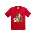 thumbnail image 1 of Inktastic Happy Farm Animals Youth T-Shirt, 1 of 5