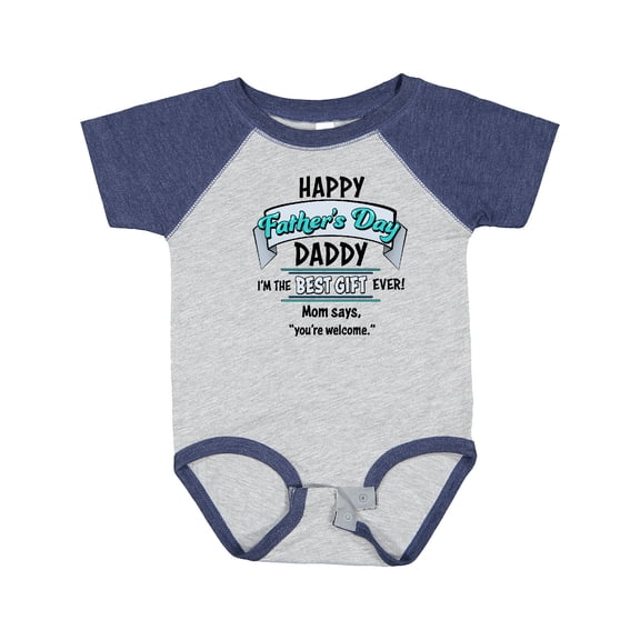 Inktastic Happy Father's Day Best Ever Boys or Girls Baby Bodysuit