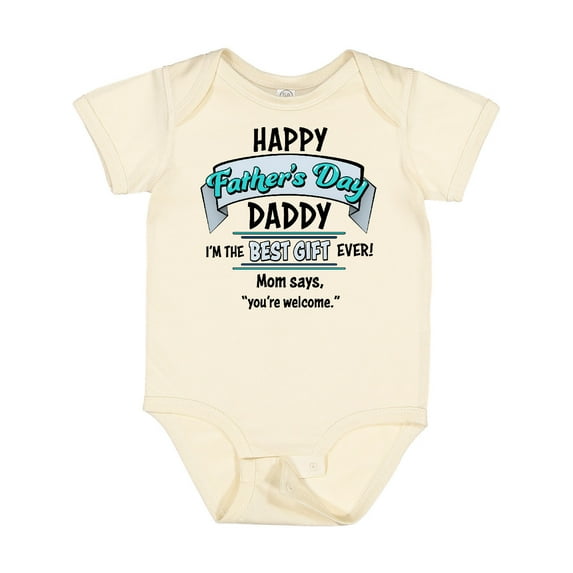 Inktastic Happy Father's Day Best Ever Boys or Girls Baby Bodysuit