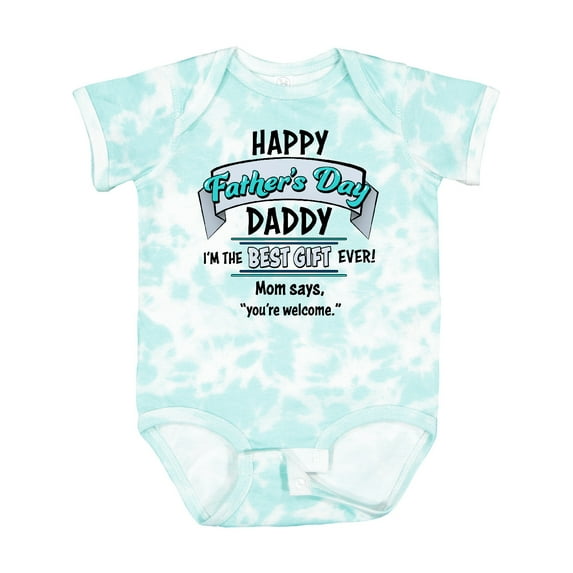 Inktastic Happy Father's Day Best Ever Boys or Girls Baby Bodysuit