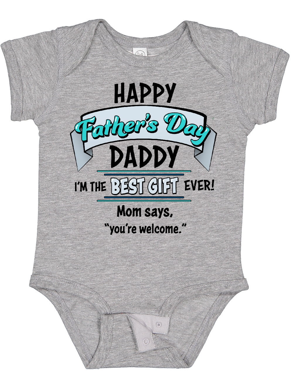 Inktastic Happy Father's Day Best Ever Boys or Girls Baby Bodysuit